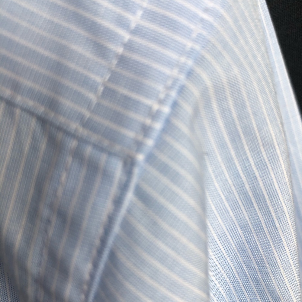 Unlisted, Kenneth Cole reg fit men 18-18 1/2, 34-35 2XL Bangladesh blue 60% cot - Picture 5 of 7